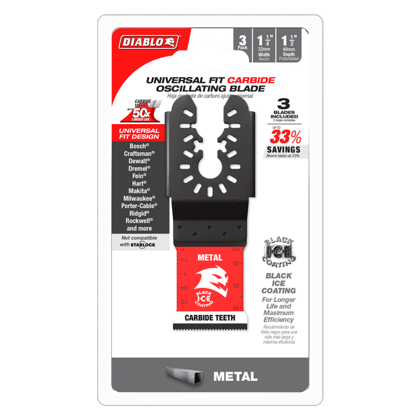 Diablo Carbide Teeth Oscillating Blades for Metal