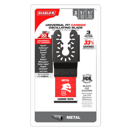Diablo Carbide Teeth Oscillating Blades for Metal