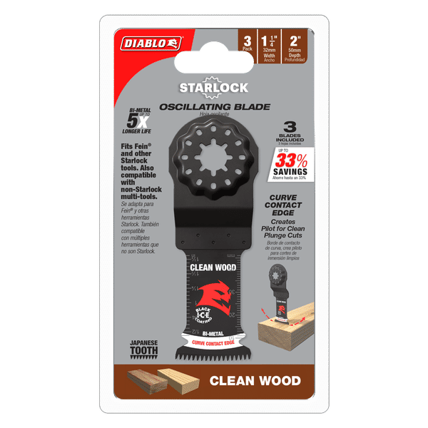 Diablo Bi-Metal Oscillating Blade for Clean Wood