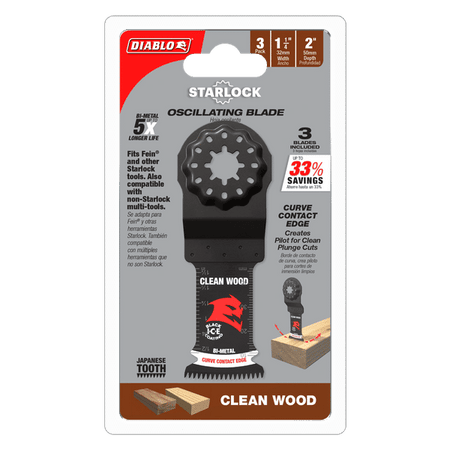 Diablo Bi-Metal Oscillating Blade for Clean Wood