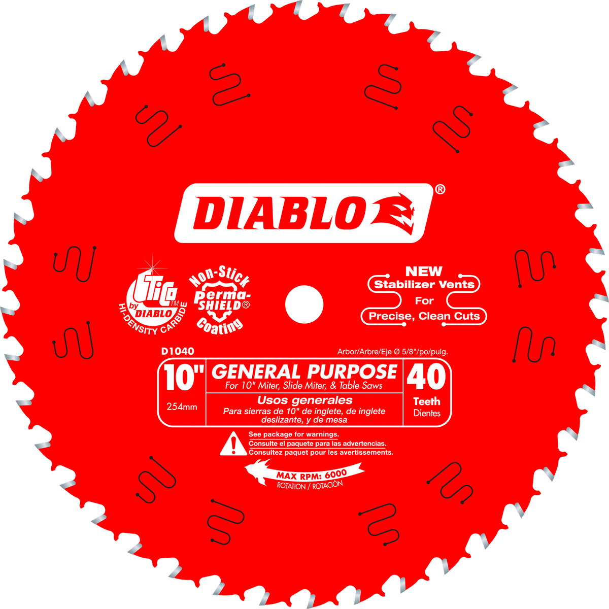 Diablo General Purpose Saw Blade for Wood-10-5/8