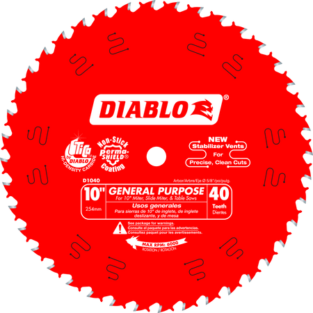 Diablo General Purpose Saw Blade for Wood-10-5/8