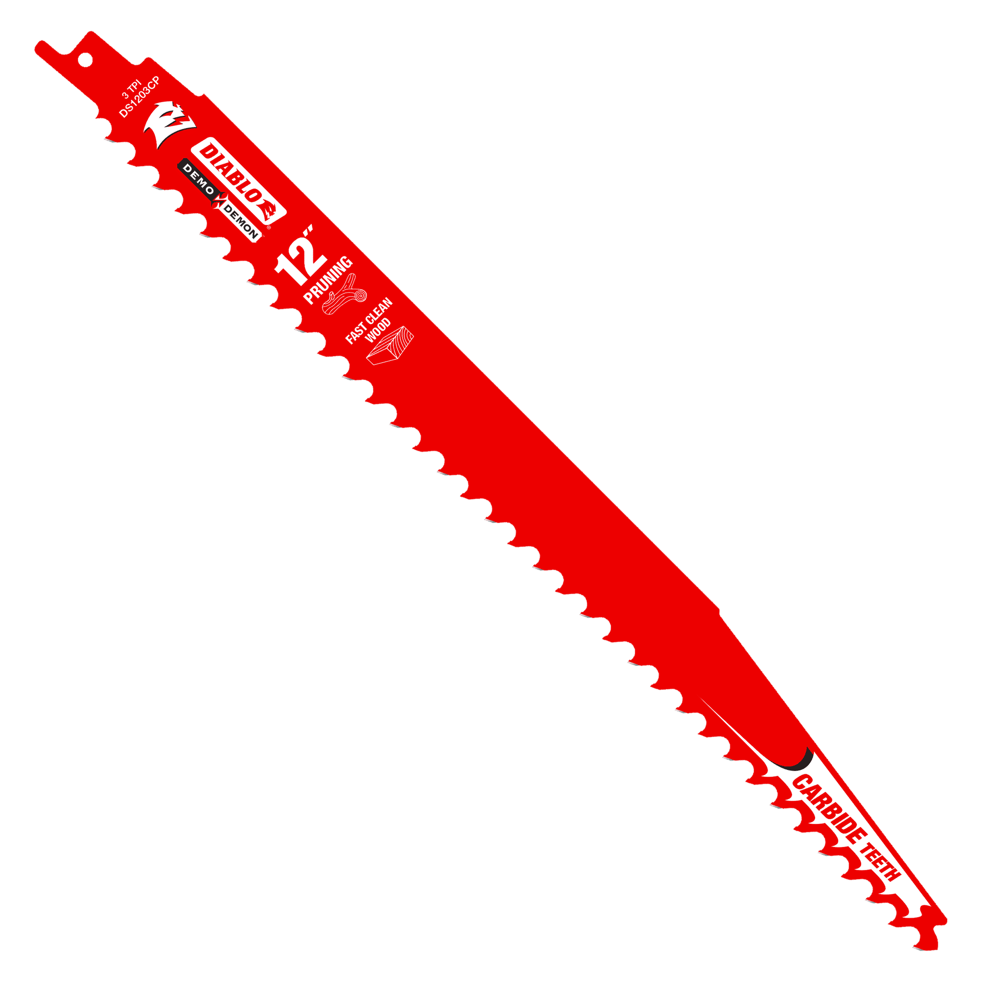 Diablo Demo Demon Carbide Teeth Reciprocating Saw Blade for Clean Wood and Pruning-6-10