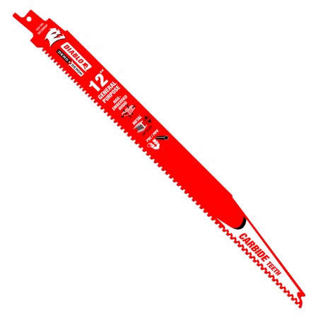 Diablo Demo Demon Carbide Teeth Reciprocating Saw Blade for General Purpose Cuts-6-10