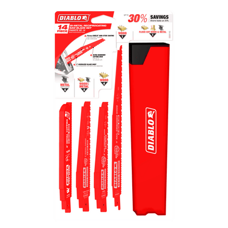 Diablo Bi-Metal Reciprocating Saw Blade Set