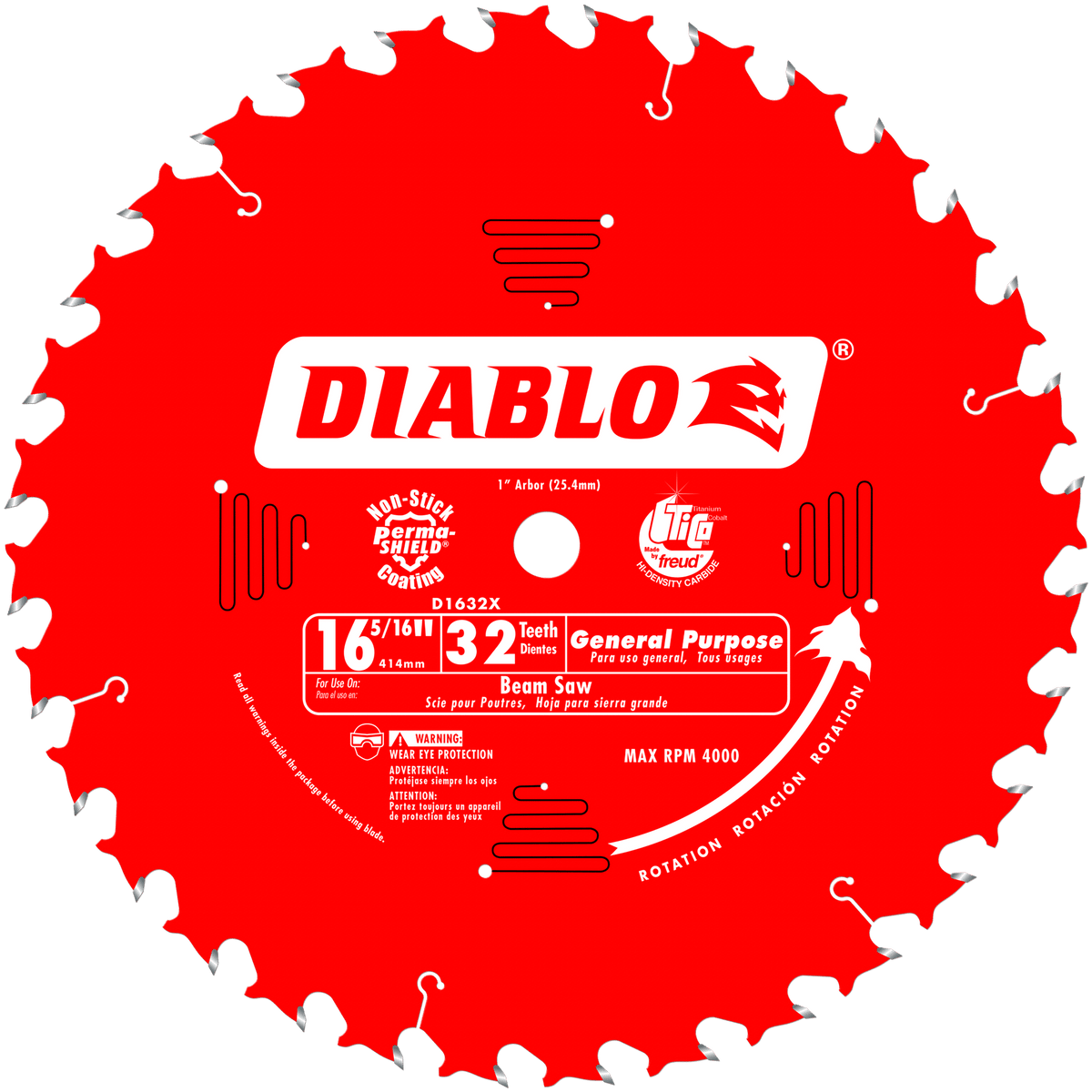 Diablo General Purpose Saw Blade for Wood-16-5/16-1