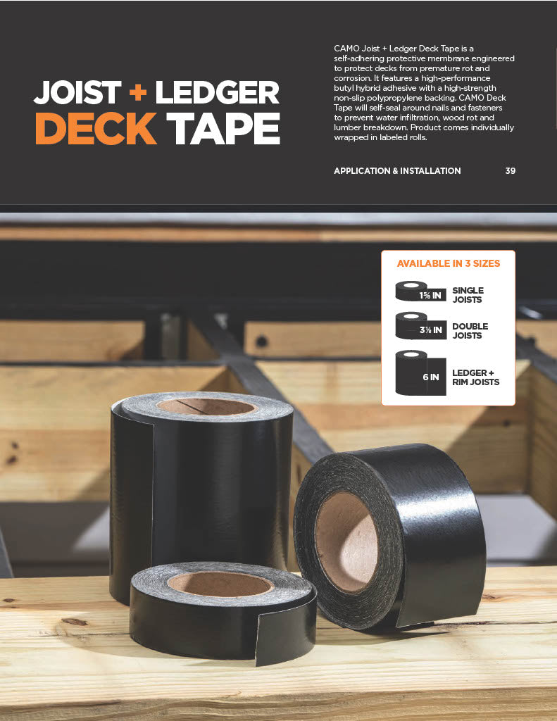 CAMO Joist + Ledger Deck Tape Installation Instructions-PDF