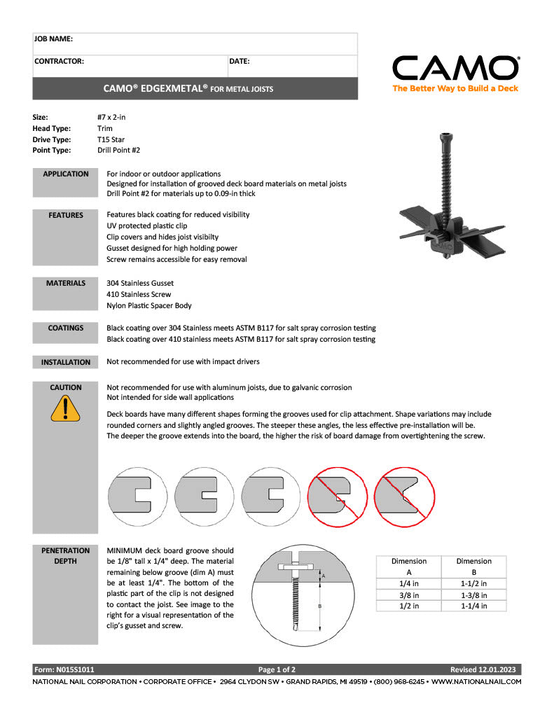 CAMO EDGEXMETAL Clip-PDF