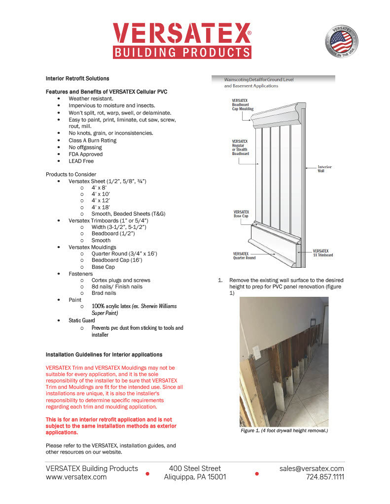 Versatex Flood Solution Install Guidelines-PDF