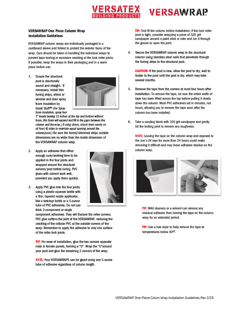 Versatex VERSAWRAP Installation Guidelines-PDF