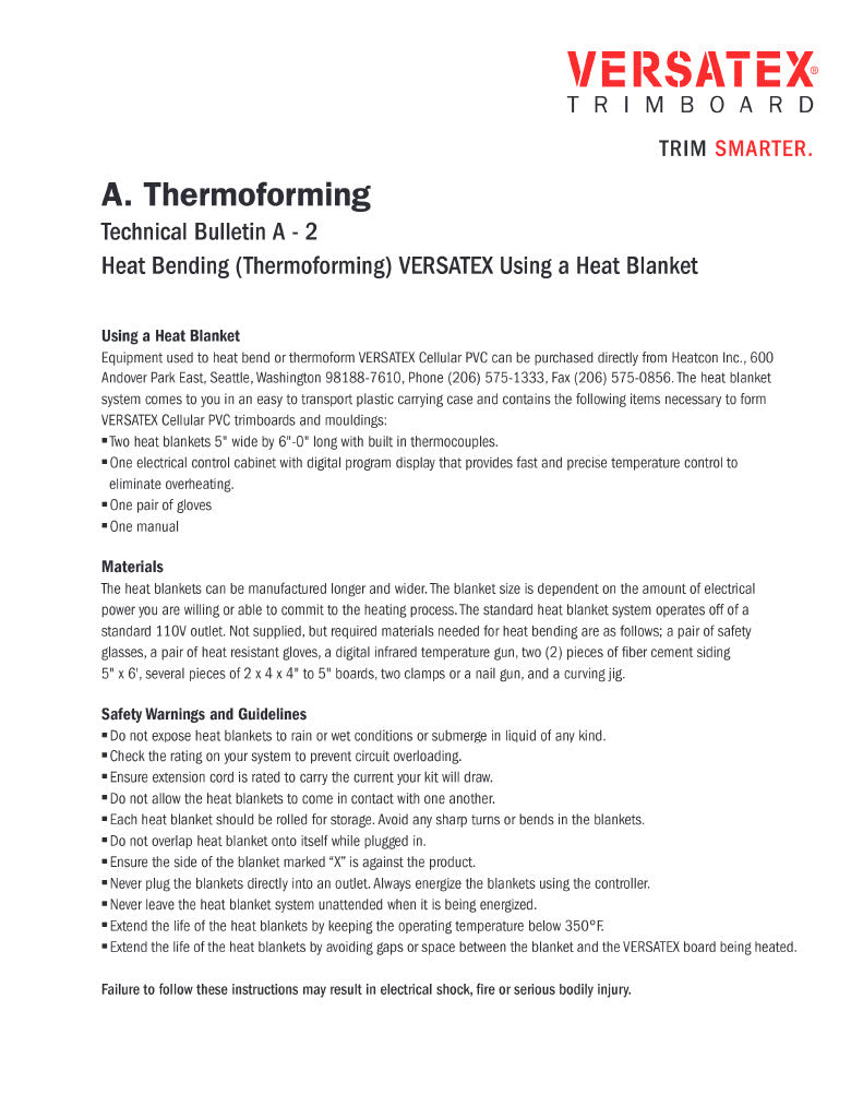 Versatex Thermoforming w/ Heat Blanket-PDF
