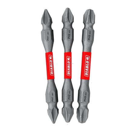 Diablo Drive Bit Sets-PH1/PH1; PH2/PH2; PH3/PH3-2-1/2