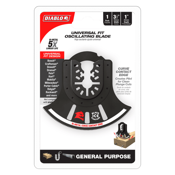 Diablo Bi-Metal Oscillating Blade for General Purpose Cuts