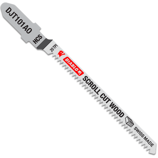 Diablo High Carbon Steel Jig Saw Blades-Scroll Cut Wood