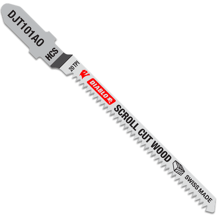 Diablo High Carbon Steel Jig Saw Blades-Scroll Cut Wood