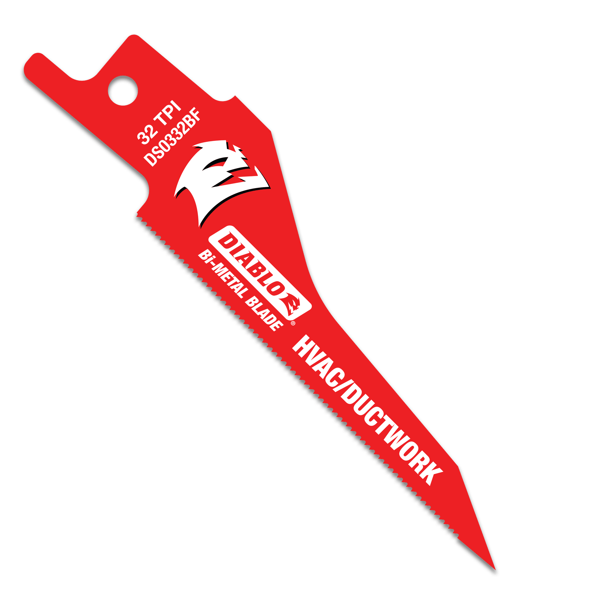 Diablo 3-1/4in 32TPI Bi-Metal Reciprocating Saw Blades for HVAC/Ductwork-3-1/4in