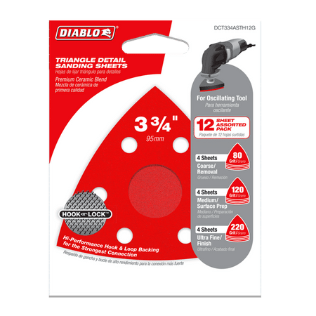Diablo Triangular Detail Sanding Sheets