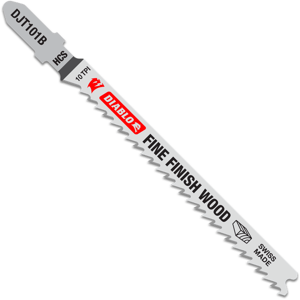 Diablo High Carbon Steel Jig Saw Blades-Fine Finish Wood Cutting
