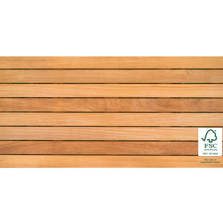 Bison 2′ x 4′ FSC 100% Cumaru Wood Tile – Smooth-Default Title