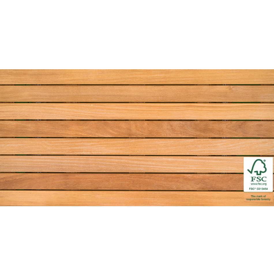 Bison 2′ x 4′ FSC 100% Cumaru Wood Tile – Smooth-Default Title