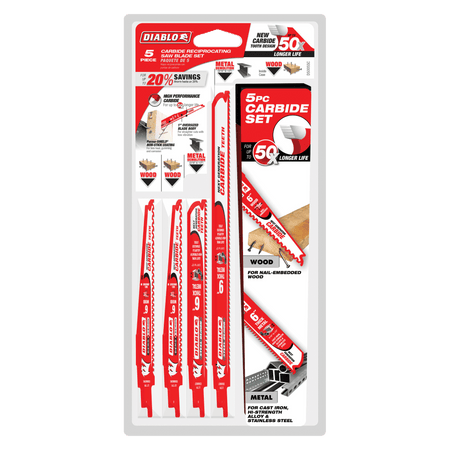 Diablo Reciprocating Saw Blade Set