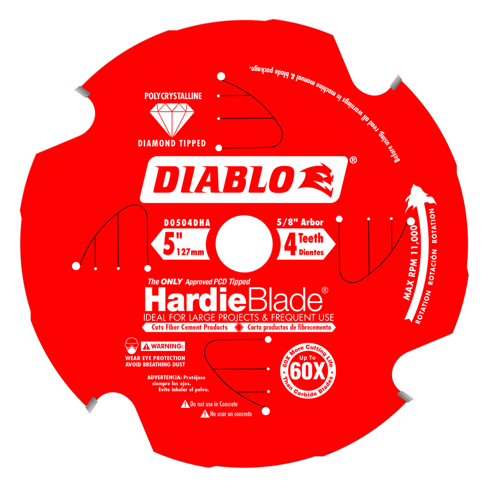 Diablo HardieBlade Saw Blade for Fiber Cement-5-5/8