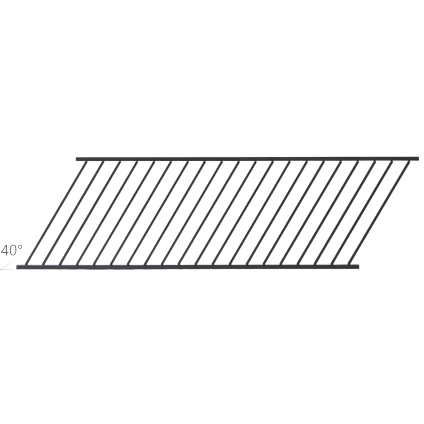 Fortress AL13 Plus Stair Railing Panels-Black Sand-6ft-34in