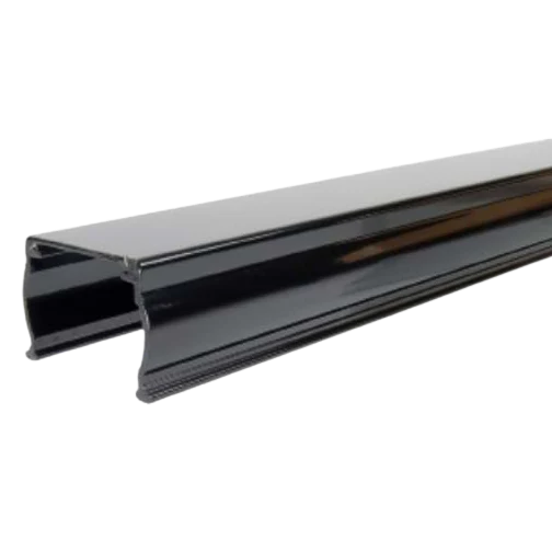 Fortress AL13 Plus Colonial Flat Accent Top Rail-Black Sand-8'