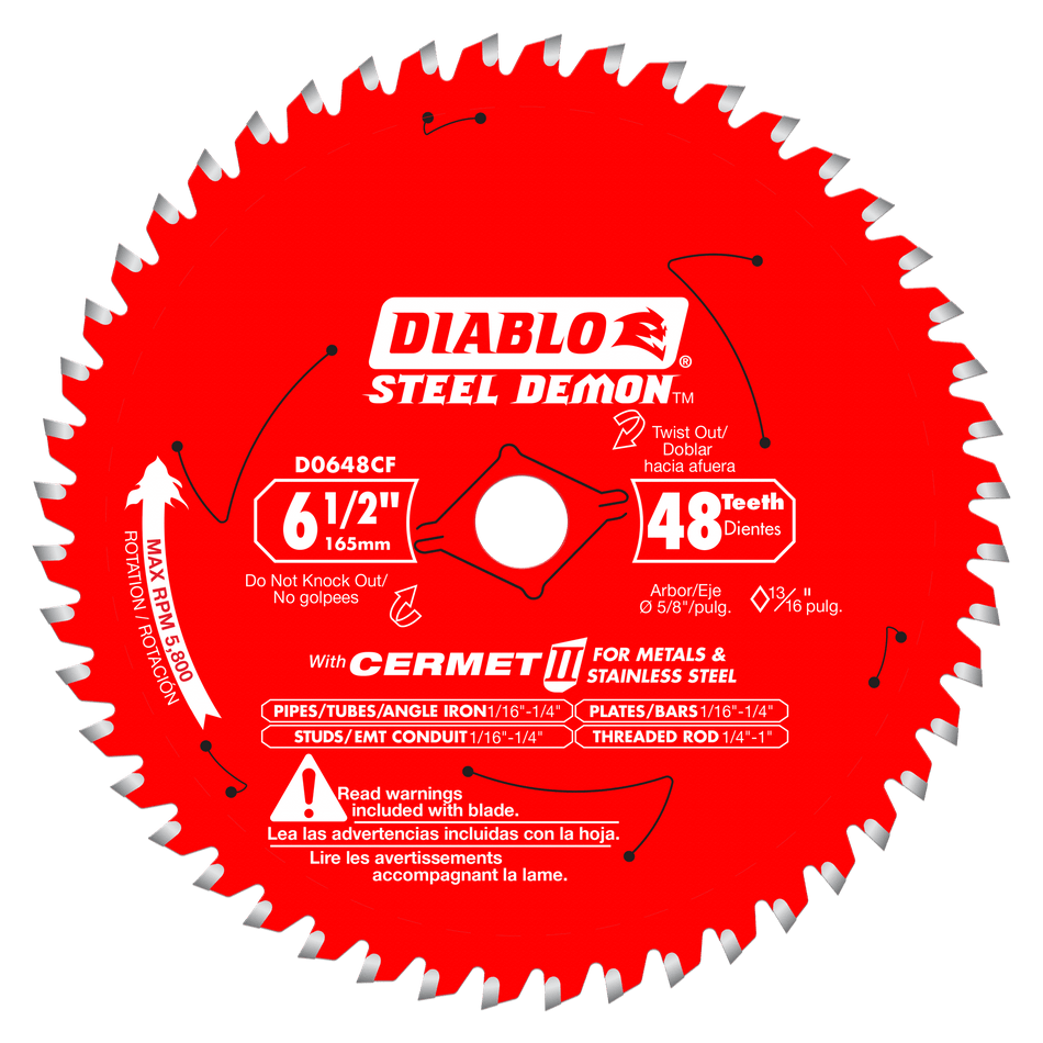 Diablo Saw Blade for Thin Metal-6-1/2-5/8