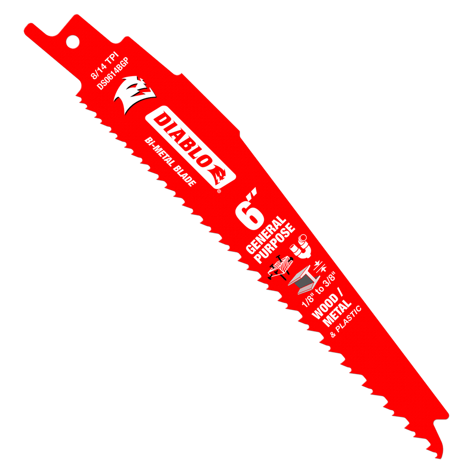Diablo Bi-Metal Reciprocating Saw Blades-6-1