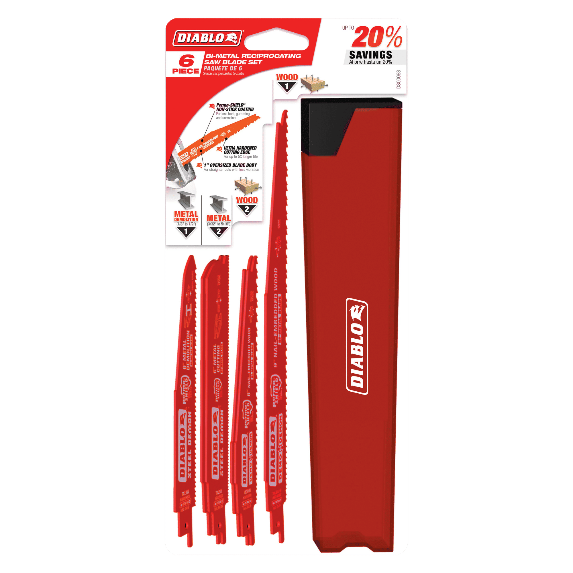 Diablo Bi-Metal Reciprocating Saw Blade Set