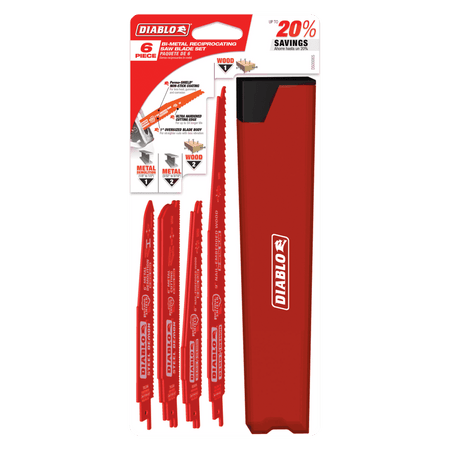 Diablo Bi-Metal Reciprocating Saw Blade Set