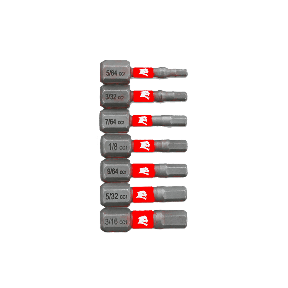 Diablo  7 pc 1in Hex Drive Bit Set-HX Variety