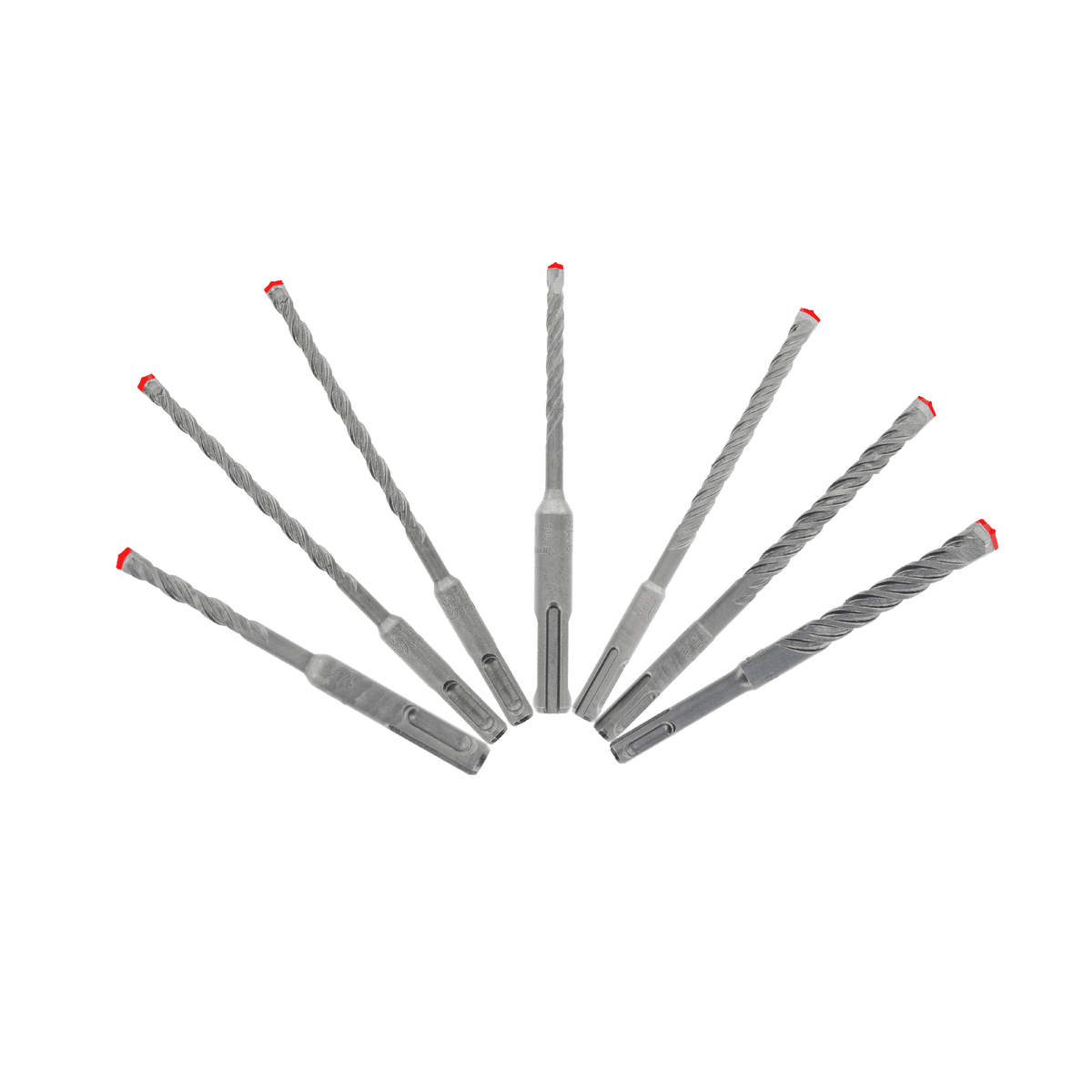 Diablo 7pc Rebar Demon SDS-Plus 4-Cutter Full Carbide Head Hammer Bit Set-Default Title