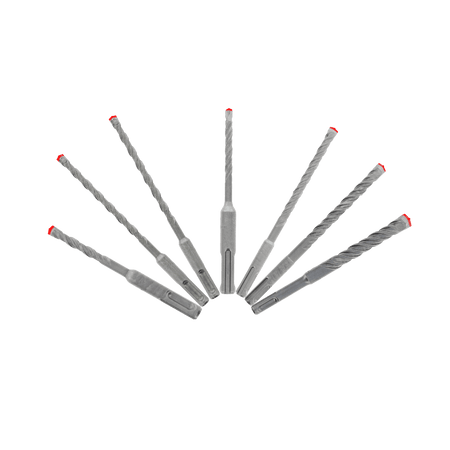 Diablo 7pc Rebar Demon SDS-Plus 4-Cutter Full Carbide Head Hammer Bit Set-Default Title