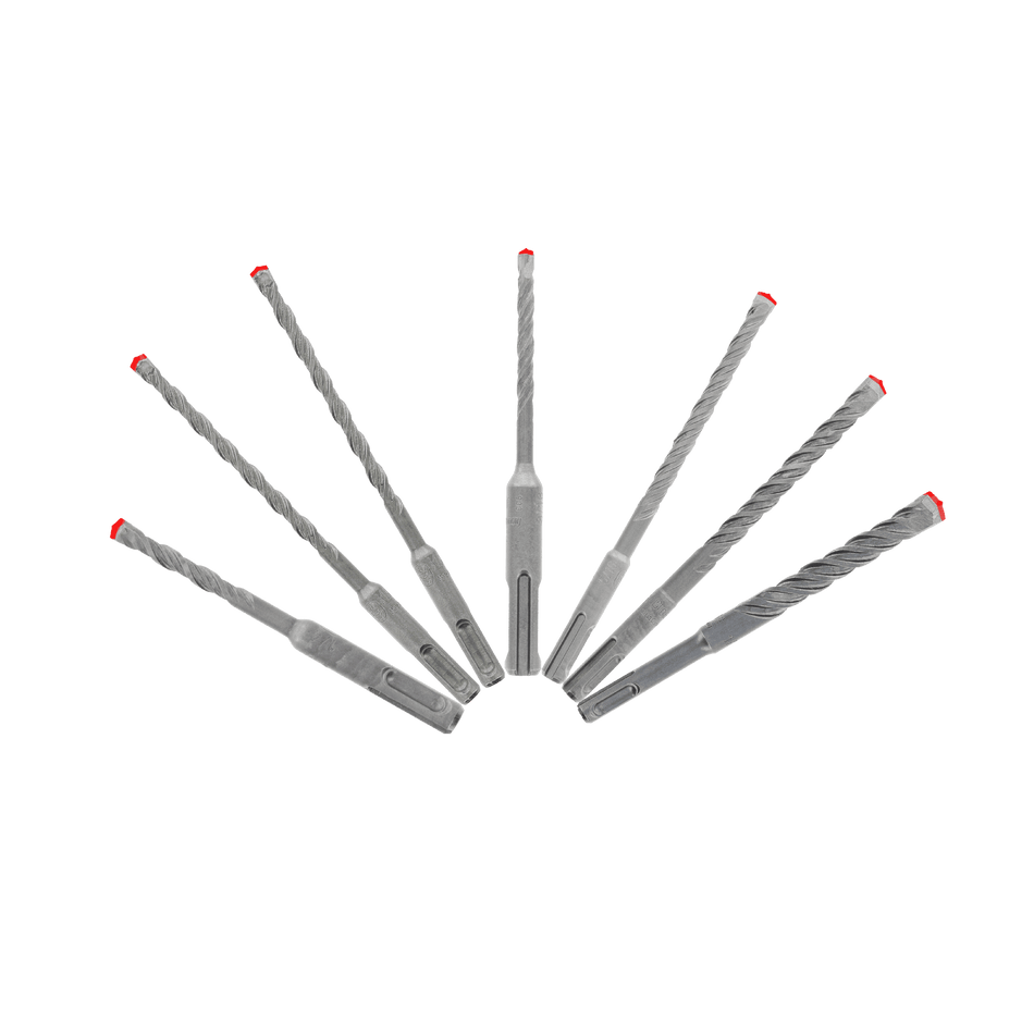Diablo 7pc Rebar Demon SDS-Plus 4-Cutter Full Carbide Head Hammer Bit Set-Default Title