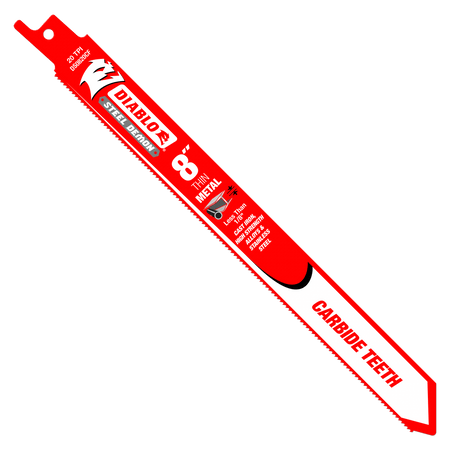 Diablo 20TPI Steel Demon Carbide Teeth Reciprocating Saw Blade for Thin Metal