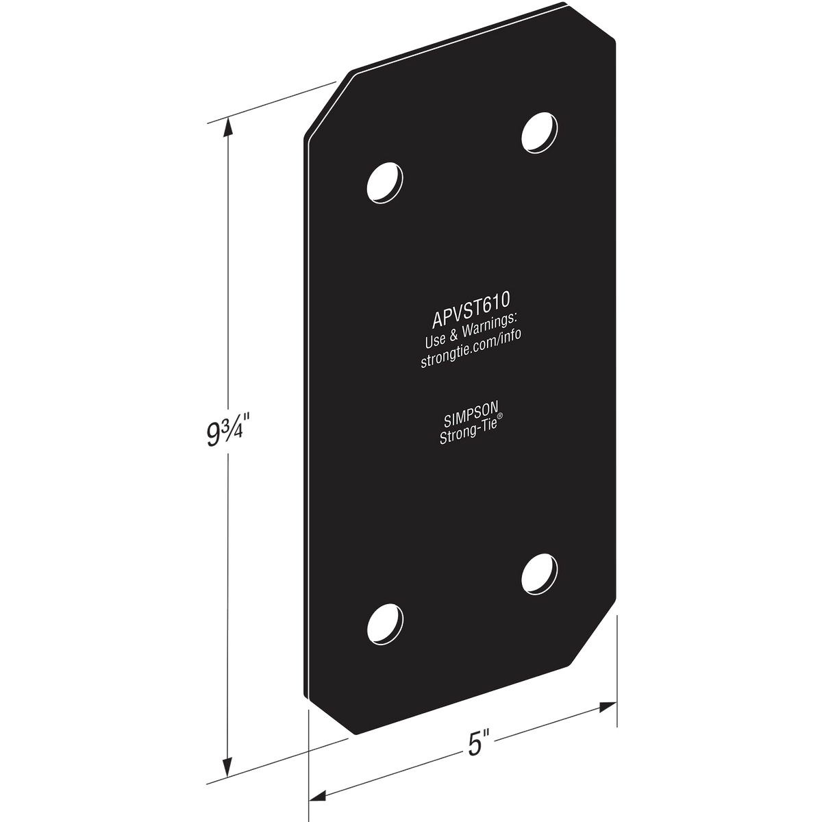 Simpson Strong-Tie APVST Flat Strap