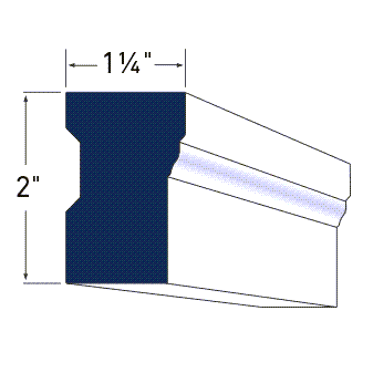 Azek Exterior Brick Mould-17'