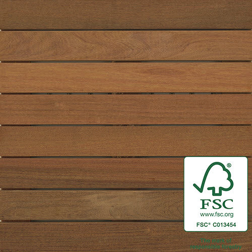Bison 2′ x 2′ FSC 100% Ipê Wood Tile – Smooth-Default Title