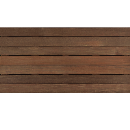 Bison 4′ x 2′ Ipê Wood Tile – Ribbed-Default Title