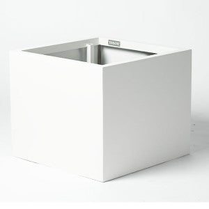 Bison White Powder Coat Aluminum Cube | CUBE-PC-WHITE-23.875in-23.875”-24in