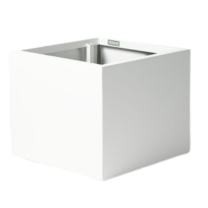 Bison White Powder Coat Aluminum Cube | CUBE-PC-WHITE-23.875in-23.875”-20in