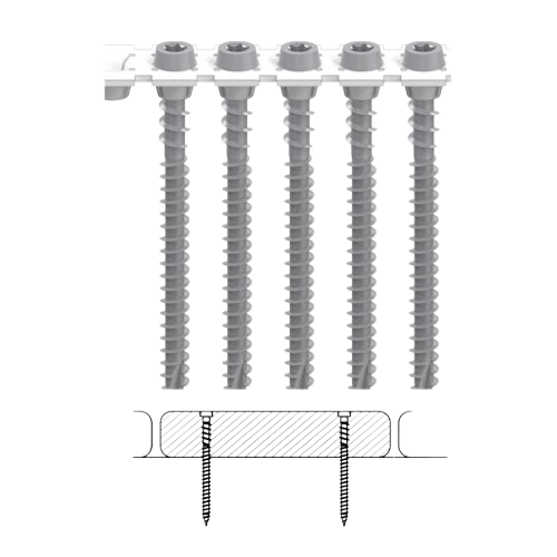 CAMO Collated Face Deck Screws for Composite-Gray-1000 ct.