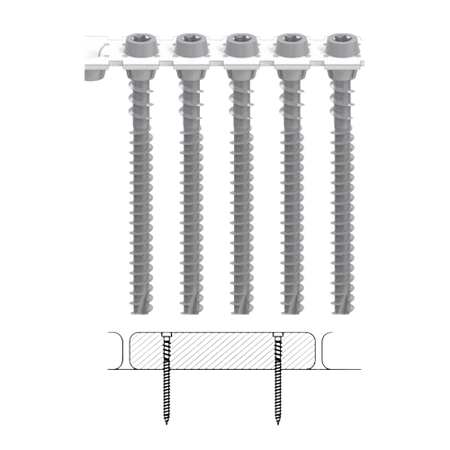 CAMO Collated Face Deck Screws for Composite-Gray-1000 ct.