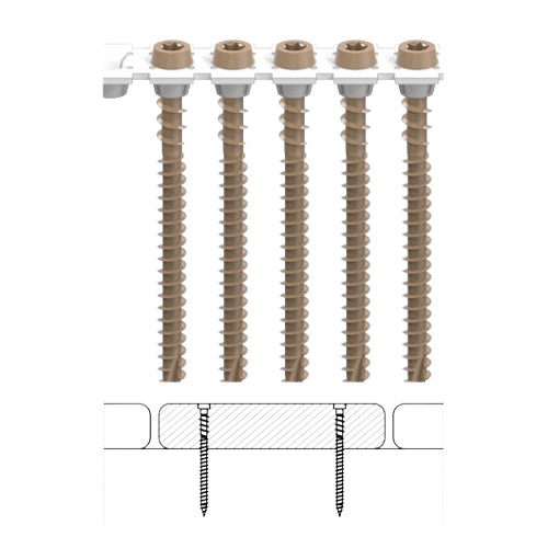 CAMO Collated Face Deck Screws for Composite-Tan (Camo)-1000 ct.