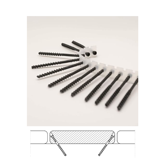 CAMO Collated Edge Deck Screws for Wood & Composite-Steel (Protect Coated)