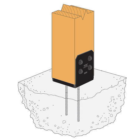 Simpson Strong-Tie APVB Adjustable Post Base-4inx4in