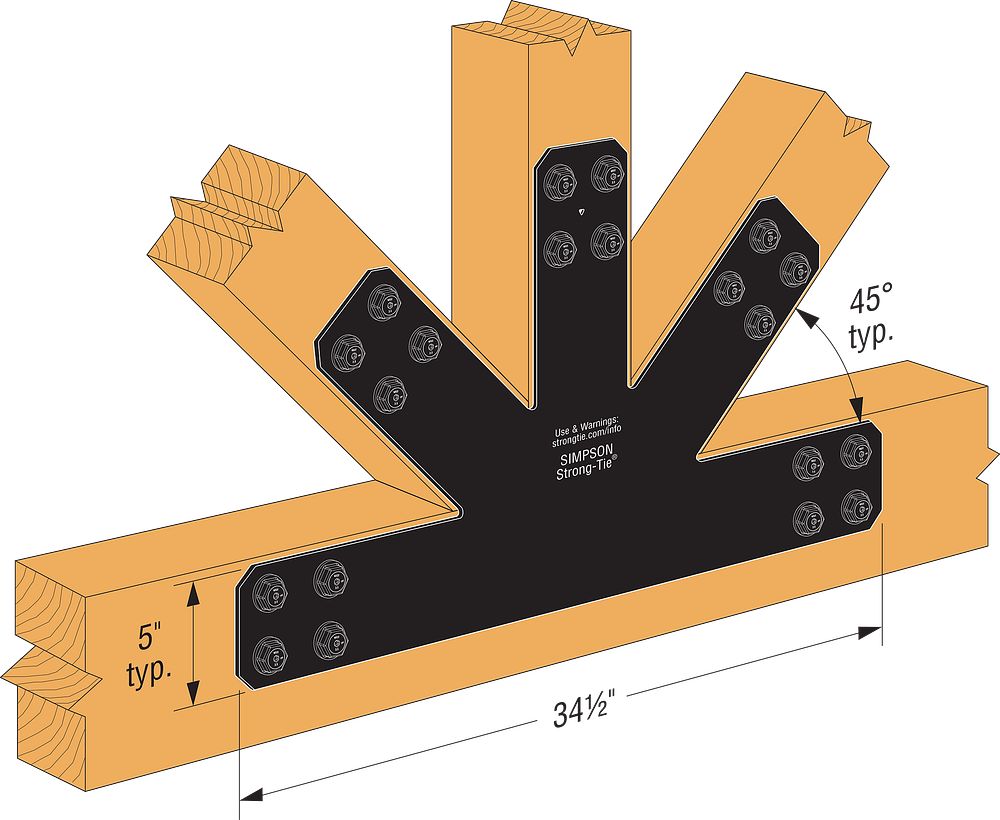Simpson Strong-Tie APVGP Decorative Gable Plate