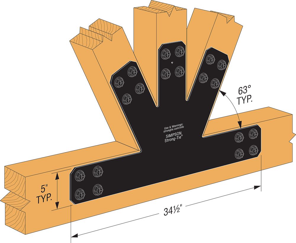 Simpson Strong-Tie APVGP Decorative Gable Plate